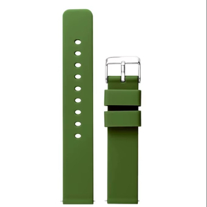 JD417 Sport Green Breathable Durable Water-Resistant Silicone Soft Light Comfortable Adjustable Smart <b>Watch</b> Strap Unisex 12-24mm - Product Image 1