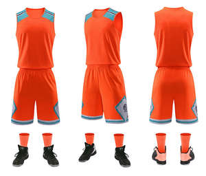 เสื้อบาสเก็ตบอลสำหรับผู้ชายเสื้อบาสเก็ตบอลว่างเปล่าใส่กลับด้านได้ - Product Image 6