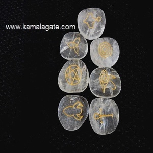 4 yếu tố tinh thể tự nhiên thạch anh thiết lập cho Reiki chữa bệnh Chakra khắc Thiền yếu tố cần thiết đá quý trị liệu - Product Image 5