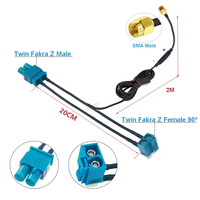 Câble LVDS Code A vers Code B Femelle pour Autoradio Peugeot Citroën, Affichage GPS, Câbles LVDS HSD Haute Vitesse