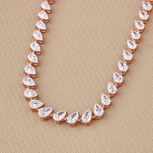 Best Selling 14K Solid Gold 9.41 Ct Round Brilliant Cut Lab Grown Diamonds <b>Tennis</b> <b>Necklace</b> Earring Set EGL Certified Unisex Gift - Product Image 4