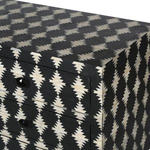 MUEBLES con incrustaciones de huesos, tradición artesanal, personalizada y Floral mesita de noche, armario con incrustaciones de huesos, sala de estar DE LA India - Product Image 2