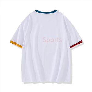 เสื้อแฟชั่นสำหรับผู้ชายเสื้อแนวสตรีทเสื้อ100% ลายสีพื้นดีไซน์ตามสั่งแนวสตรีทงาน OEM 2025 - Product Image 4