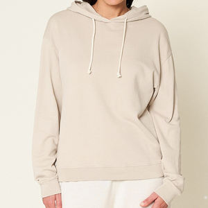 Sweat à capuche respirant pour femmes 100% sweat à capuche en pur coton pour femmes sweat à capuche bio sweat femme avec capuche - Product Image 4