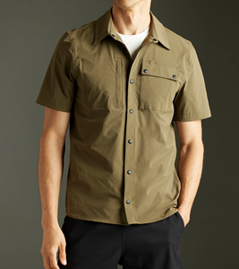 <span class=keywords><strong>Camicie</strong></span> Casual Eleganti da <span class=keywords><strong>Uomo</strong></span> Personalizzate 100% Cotone <span class=keywords><strong>con</strong></span> Ricamo <span class=keywords><strong>Manica</strong></span> <span class=keywords><strong>Corta</strong></span> <span class=keywords><strong>con</strong></span> Bottoni e Tasche - Product Image 1