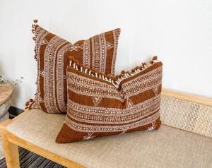 Housses de coussin carrées en laine biologique 100% personnalisables Coussins décoratifs tissés à la main durables avec texture douce pour une utilisation en hôtel - Product Image 6