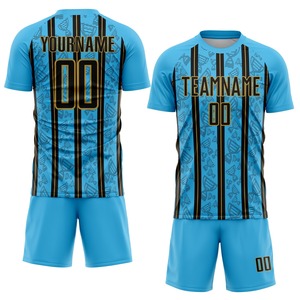 Vente en gros bon marché de vêtements de football ensemble de football uniforme de football porter un kit de football personnalisé maillot de football à sublimation - Product Image 1