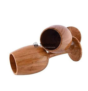 Premium Wooden Glass for Dining Table Use Eco Friendly Rustic Drinkware Ideal for Daily Use or <b>Gift</b> Sets Handmade by Tradebyd - Product Image 4