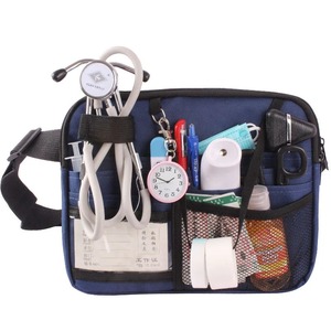 Sac banane d'infirmière avec poches pour équipement médical, porte-ruban, rangement utilitaire pour stéthoscopes, ciseaux à bandage et fournitures d'urgence - Product Image 4
