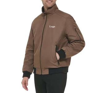 Nouvelle arrivée 2025 veste Bomber solide pour hommes de haute qualité nouvelle lettre brodée manteau de Baseball avec col debout décontracté pour - Product Image 2