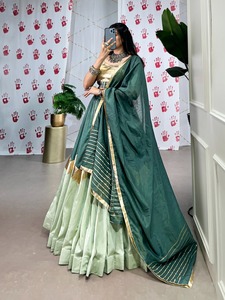 Look élégant à la mode Navratri spécial pur Chanderi avec Gotta Patti Lehenga Choli femme exportateur de mode - Product Image 3