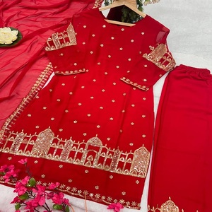 ชุดงานปักผ้า Georgette สังเคราะห์หนักล่าสุดออกแบบโดย fabzone - Product Image 3