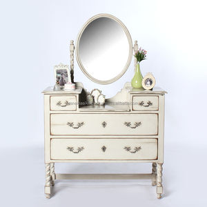 Meuble de maquillage avec miroir, numéro de série 7116, en bois d'acajou et miroir en verre, finition soignée, design moderne et élégant - Product Image 1