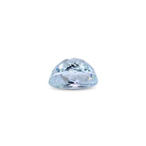 Piedra Preciosa de Aguamarina de Alta Calidad de 13.22 Quilates, Corte Ovalado Facetado, Diamante Creado en Laboratorio y Blanco, Estilo Azul de 10 mm - Product Image 2