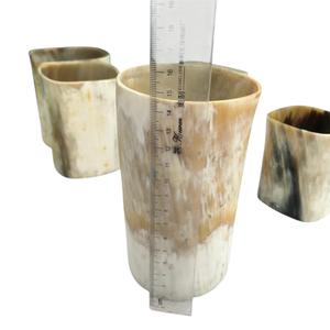 Cuerno de buey real hecho a mano vidrio de cuerno natural pulido con adorno de latón para servir cualquier cerveza para fiestas hechas por World Craft Impex - Product Image 4