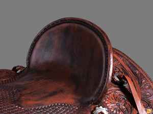 Selle en cuir véritable faite à la main | Ranch Roper Racing Saddle for Horse Riding Hand Tooled Western Saddle Set in Bulk - Product Image 5