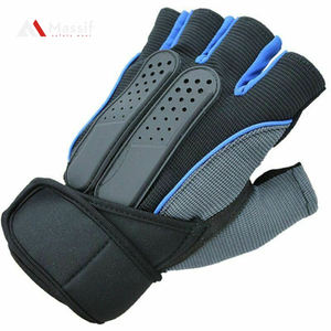 Offre Spéciale Gants de gymnastique en cuir néoprène unisexes Dernier modèle Gants d'haltérophilie d'entraînement avec support de poignet - Product Image 5