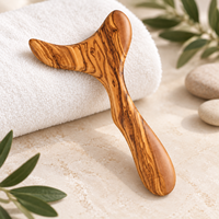 Masseur en bois d'olivier |   Accessoire de bain et de bien-être tunisien fait main |   Vente en gros