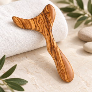 Masajeador de Madera de Olivo |   Accesorio de Baño y Bienestar Tunisino Hecho a Mano |   Venta al por mayor - Product Image 5