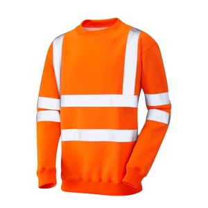 Sudadera de Alta Visibilidad de Venta Directa de Fábrica, Sudadera de Trabajo Cómoda de Poliéster con Cinta Reflectante - Product Image 1