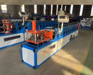 מכונת ייצור פסי תריס גלילה, מכונת עיצוב רצועות מתכת לדלתות גלילה, מכונת ייצור יריעות דלתות מנעול מחוררות - Product Image 2