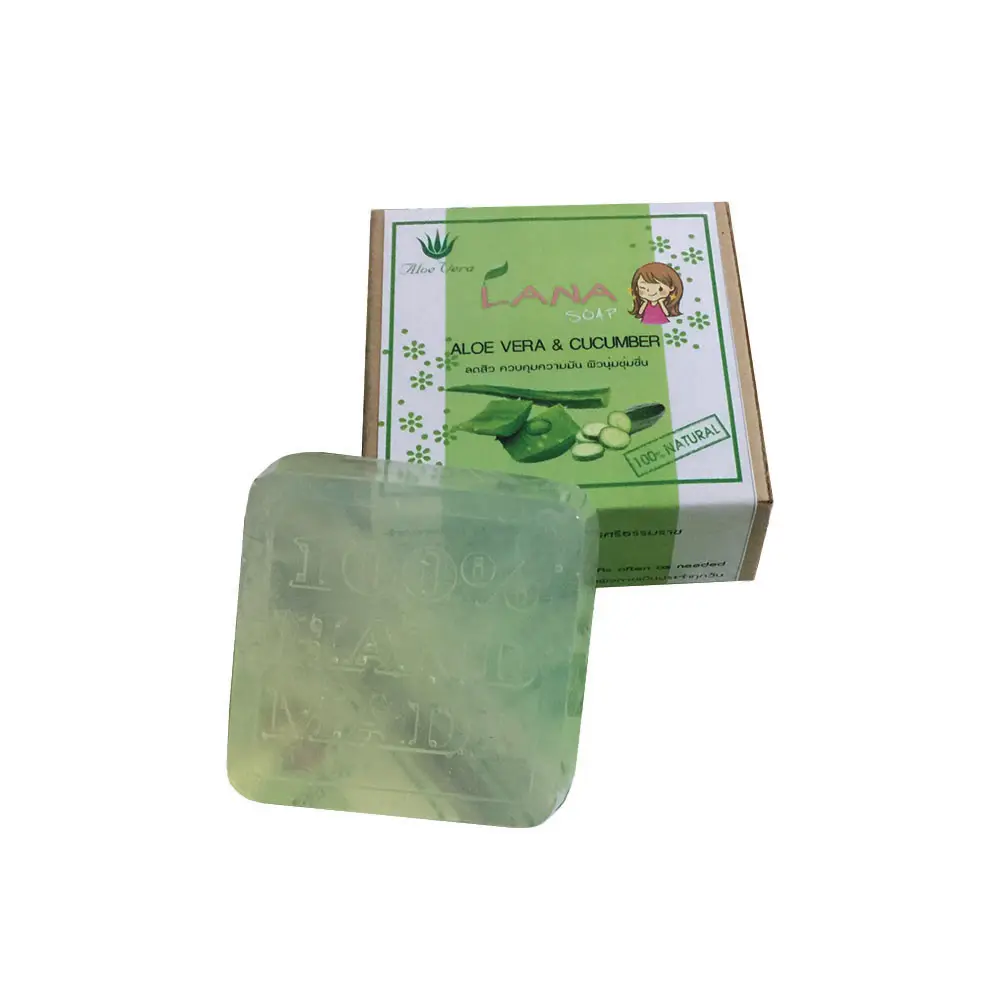 (80 Pièces) Savon aux herbes de Thaïlande avec marque privée 90g/Pièce Ingrédient naturel 100% Vente en gros à prix abordable