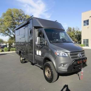 Luxury 4x4 Truck Camper Travel Motorhome Outdoor Camping New RV Camper Off-Road Recreational Vehicle Caravan Steel Gray/Dark - Product Image 1