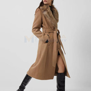 Nuevo Diseño, Abrigos Largos y Delgados para Mujer al por Mayor, Abrigo de Gabardina Cruzado, Ropa de Moda de Invierno para Mujer - Product Image 4