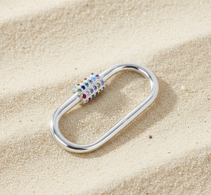 Dijes de Plata de Ley 925 Chapados en Oro con Circonitas Multicolores, Libres de Níquel y Plomo, para Hombre y Mujer - Product Image 6