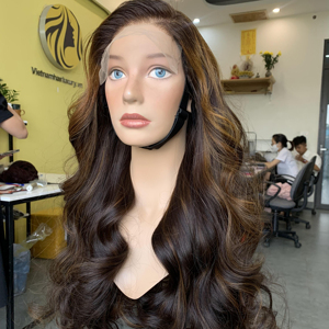 Perruques de cheveux humains vietnamiens Vague droite soyeuse Remy Virgin Trame unique Sans enchevêtrement Perte libre Toutes les options de texture - Product Image 1