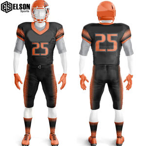 Tissus de qualité supérieure Conception de sublimation Formation et Match Porter Uniforme de football américain Tissu respirant à séchage rapide pour les garçons - Product Image 3