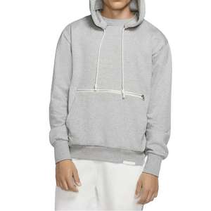 High Quality <b>Hoodies</b> Custom Logo and Design Men's 100% Cotton Streetwear Thick <b>Hoodies</b> Wholesale Pullover <b>Zip</b> <b>Pocket</b> - Product Image 2