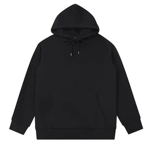 Custom Logo Oversized Sweatshirts Pullover Blank <b>Plain</b> Hoodies Unisex High Quality 100% Cotton Fleece Men Custom <b>Hoodie</b> - Product Image 4