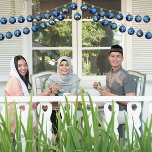 24 Pezzi Decorazioni a Sfera per Eid Al Adha Ornamenti per Albero di Natale 4 cm Decorazioni Islamiche in Plastica Luna e <span class=keywords><strong>Stella</strong></span> Appese per Ramadan - Product Image 6