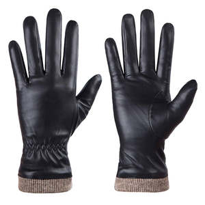 Premium Quality Soft Durable <b>Black</b> <b>Womens</b> <b>Leather</b> <b>Gloves</b> Touch Screen Compatible, Whip Stitch, Winter <b>Gloves</b> at Cheap Price - Product Image 4