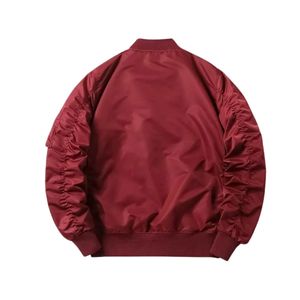 Waterproof Bomber Jacket Mens Fashion Bomber Windbreaker Jacket <b>Coat</b> Men Spring Autumn Clothing Ribbed Collar Boxy Fit Jacket - Product Image 5