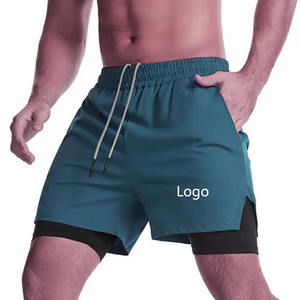 Shorts de sport pour hommes de haute qualité, couleurs tendance, nouveaux shorts de course d'été pour l'extérieur, respirants, double couche, pantalons de sport pour hommes - Product Image 1
