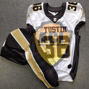 Camiseta de rugby con estampado sublimado de uniforme de fútbol americano personalizado - Product Image 4