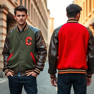 Chaqueta universitaria de satén plateado Sublimación personalizada Logotipo del equipo deportivo Letterman Abrigo de bombardero de béisbol Suministro a granel de alta calidad - Product Image 6