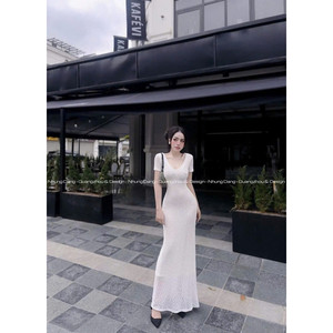 เดรสแม็กซี่บอดี้คอนลูกไม้สำหรับการชุมนุมแบบพิเศษสำหรับชุดไปคลับ - Product Image 1
