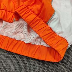 2025 hommes ensembles deux pièces personnalisé coupe-vent Shorts et veste survêtement réfléchissant fermeture éclair en Nylon deux pièces coupe-vent ensemble court - Product Image 2