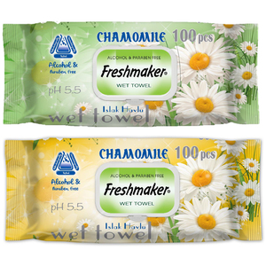 Toallitas húmedas Freshmaker Blossom 100 piezas con Fliptop 15*18cm - 35gsm Toalla húmeda de alta calidad al mejor precio Consultar precio - Product Image 3