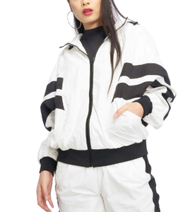 Customization <b>Women</b> Windbreaker <b>Jackets</b> <b>Lightweight</b> Contrast Color Waterproof Zipper Outdoor Plus Size Nylon Windbreaker <b>Jackets</b> - Product Image 1