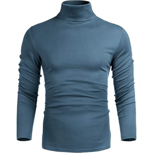 Vente en gros 2025 Automne Hiver Tendance Hommes Casual Col Roulé Pulls À Manches Longues Respirant Anti-Rides Tricot Chaud - Product Image 2