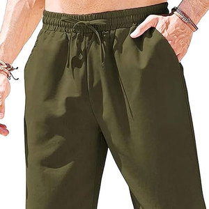 Hot Selling Men's Casual Jogger Pants Comfortable 100% Cotton <b>Trousers</b> <b>Elastic</b> <b>Waist</b> Custom Logo Lightweight Design Windproof - Product Image 6