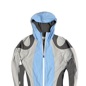 Conjunto de Dos Piezas de Chaqueta Cortavientos Informal con Capucha de Invierno Personalizada de Poliéster/Algodón para Hombre - Product Image 6