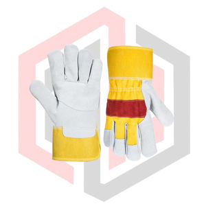 ถุงมือทำงาน หนังบริเวณฝ่ามือ ทนทานต่อการฉีกขาด ระบายอากาศได้ดี ปราศจากซิลิโคน ปราศจากแป้ง ป้องกันไฟฟ้าสถิตย์ ขนาด 26 ซม. ถุงมือคลาสสิคโครเมียม - Product Image 4