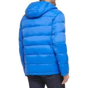 Chaqueta de Invierno para Hombre de Primera Calidad, Chaqueta Acolchada de Lona, Gruesa y Cálida, Informal, con Cierre de Cremallera y Logotipo Frontal - Product Image 5