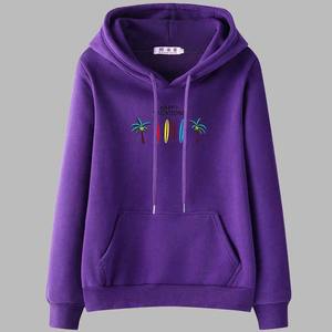 เสื้อสเวตเชิ้ตผู้หญิงถักนิตติ้งผ้าฝ้ายแท้ 100% สไตล์สตรีทแวร์ คุณภาพสูง แขนยาว มีฮู้ด โลโก้ด้านหน้า สวมใส่สบาย - Product Image 5