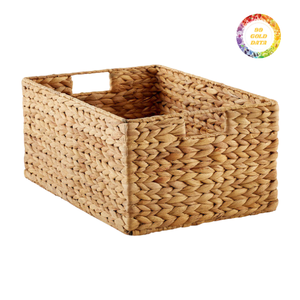 Cesta de Jacinto Hecha a Mano para Decoración del Hogar y Almacenamiento - Product Image 5